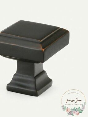 Emtek 86296 American Designer 1-5/8 Inch Square Cabinet Knob